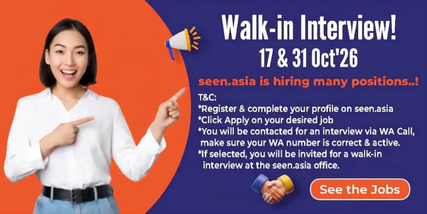Walk-in interview promo banner